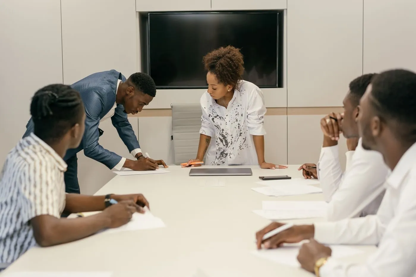 Réunion de conseil aux entreprises